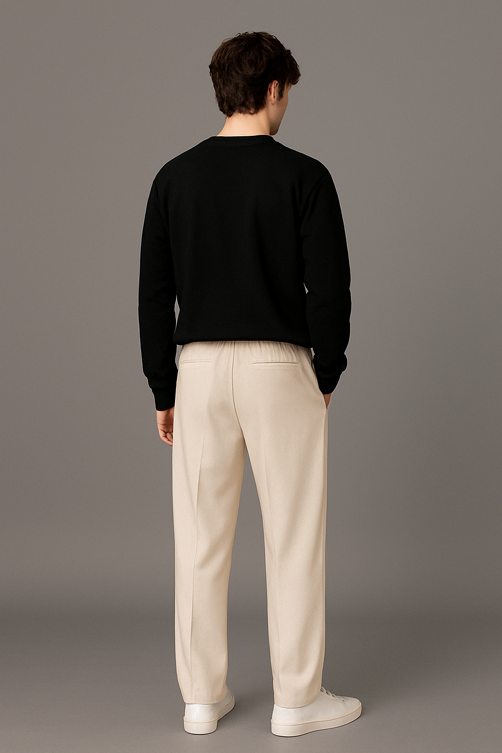 Men's Imported baggy biege Trouser