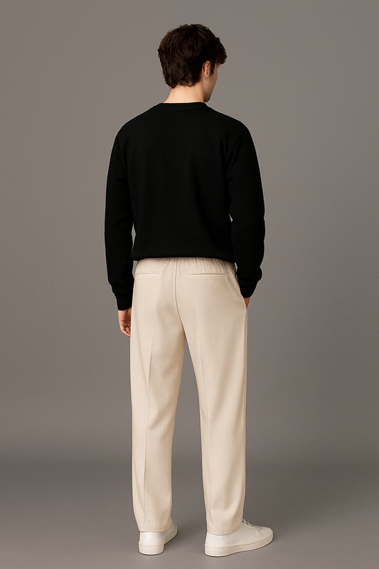 Men's Imported baggy biege Trouser