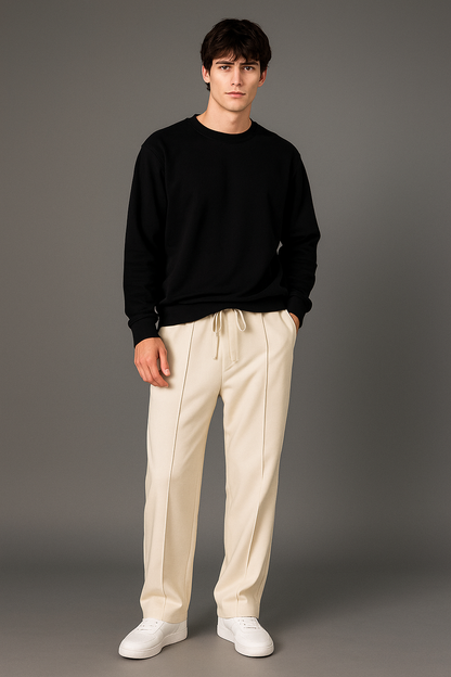 Men's Imported baggy biege Trouser