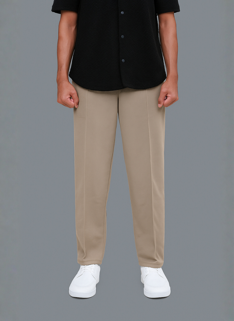 Men's Imported baggy biege Trouser