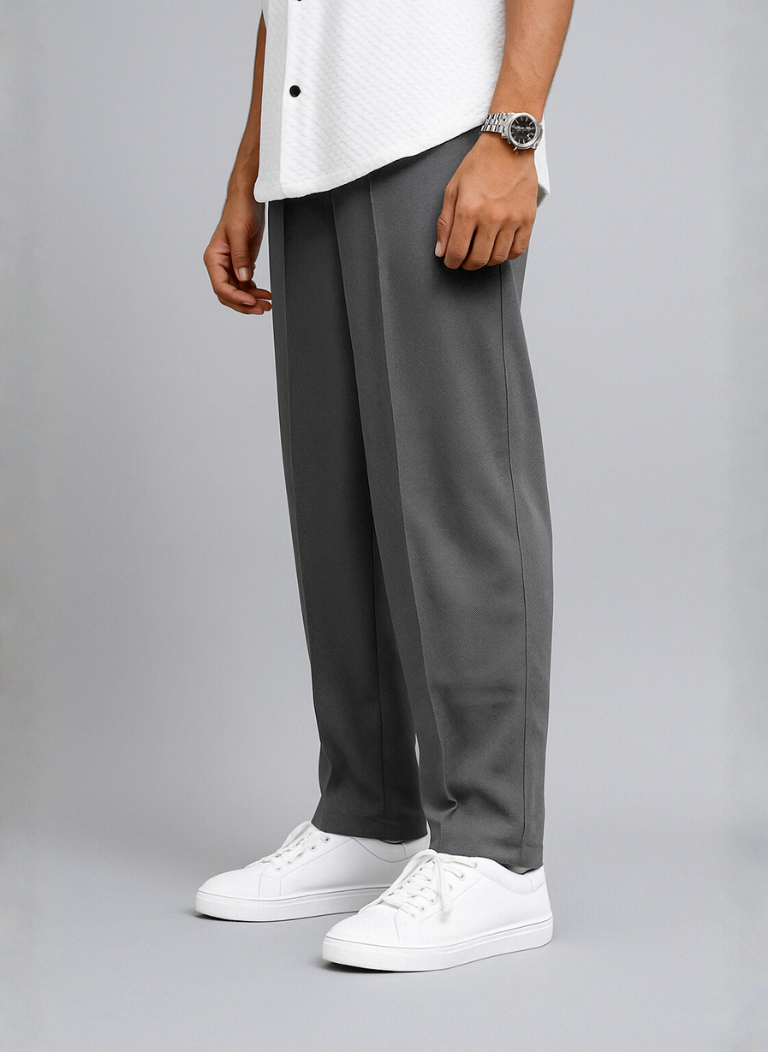 Men's Imported baggy Charcoal Trouser