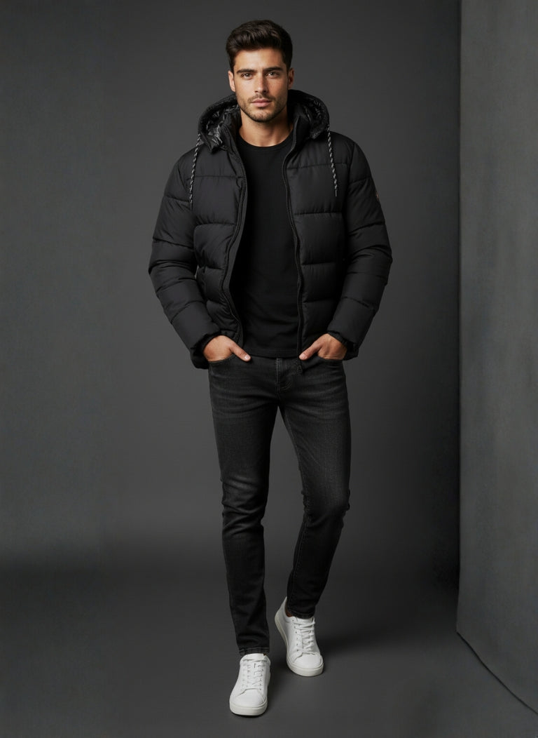 ShadowHood Parachute Zipper Jacket – Black Edition