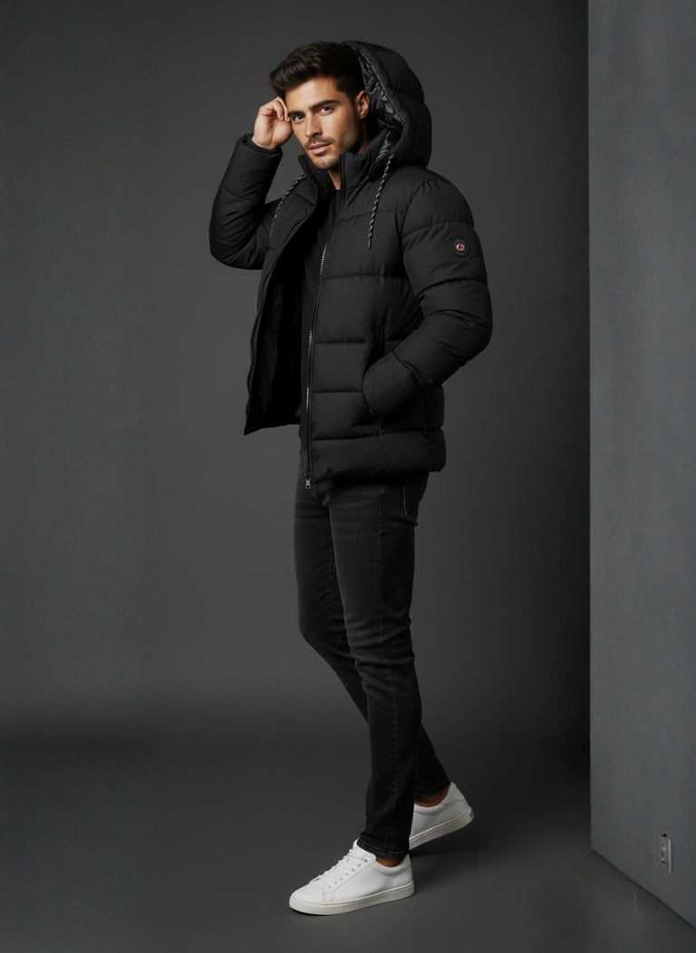 ShadowHood Parachute Zipper Jacket – Black Edition