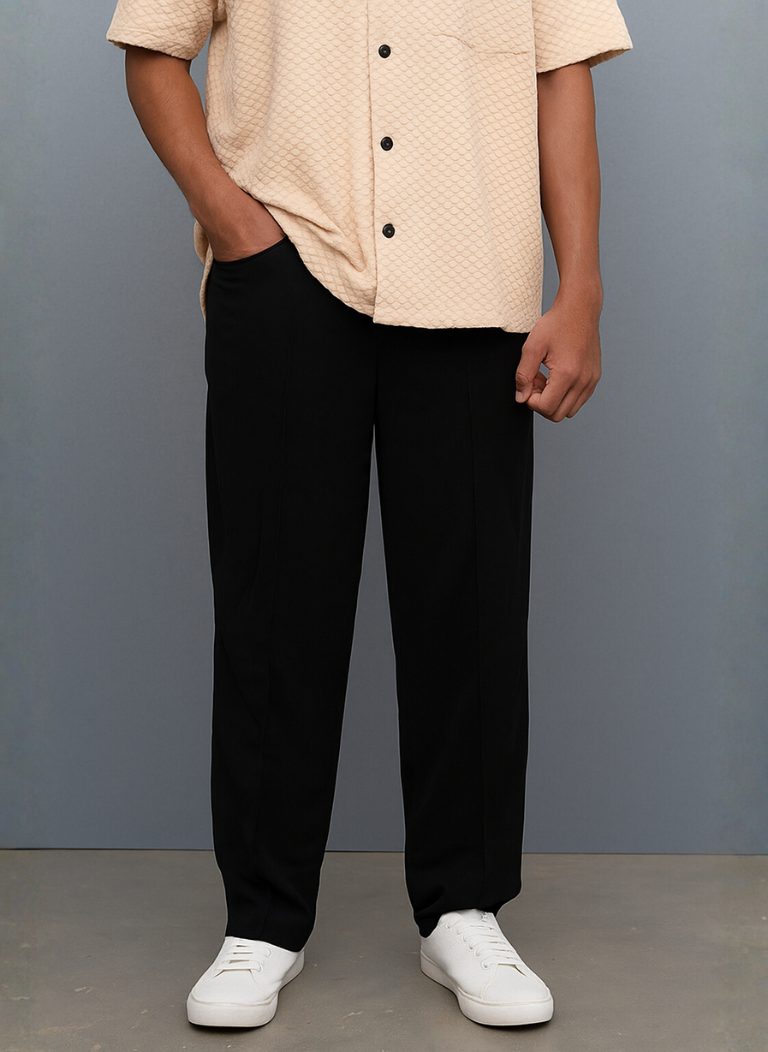 Men's Imported baggy Black Trouser