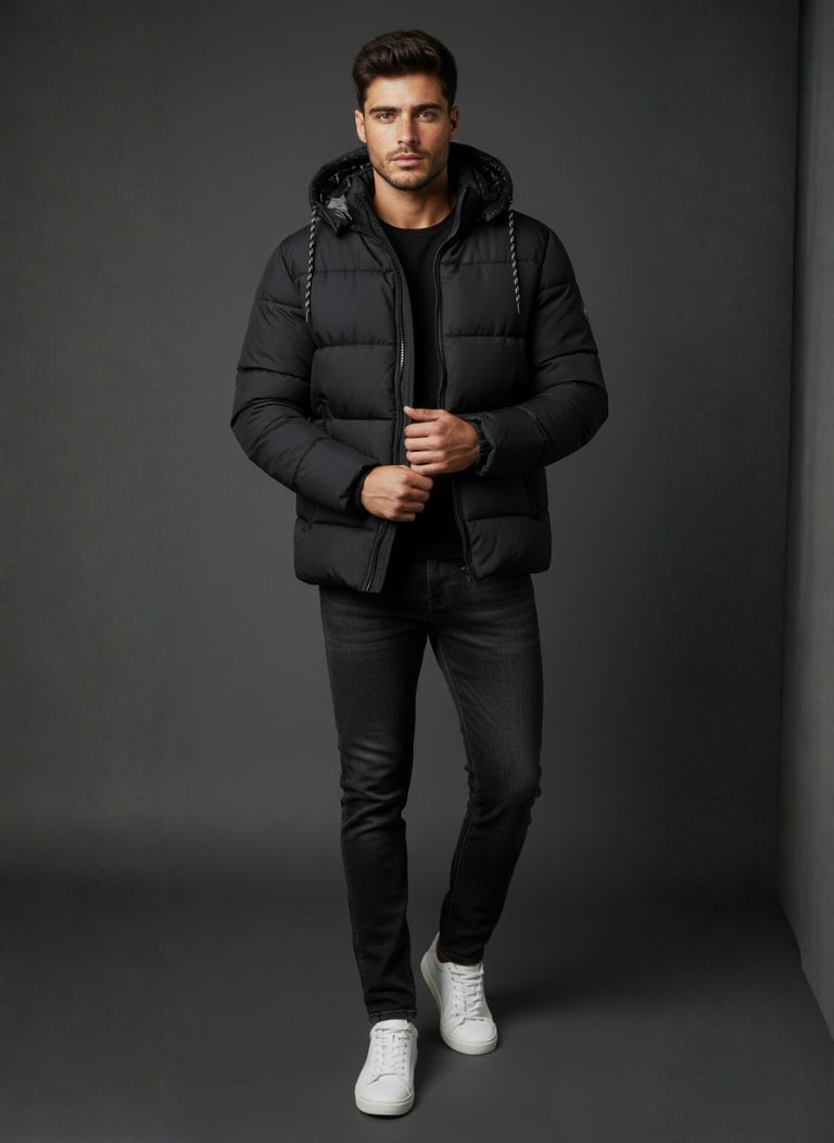 ShadowHood Parachute Zipper Jacket – Black Edition